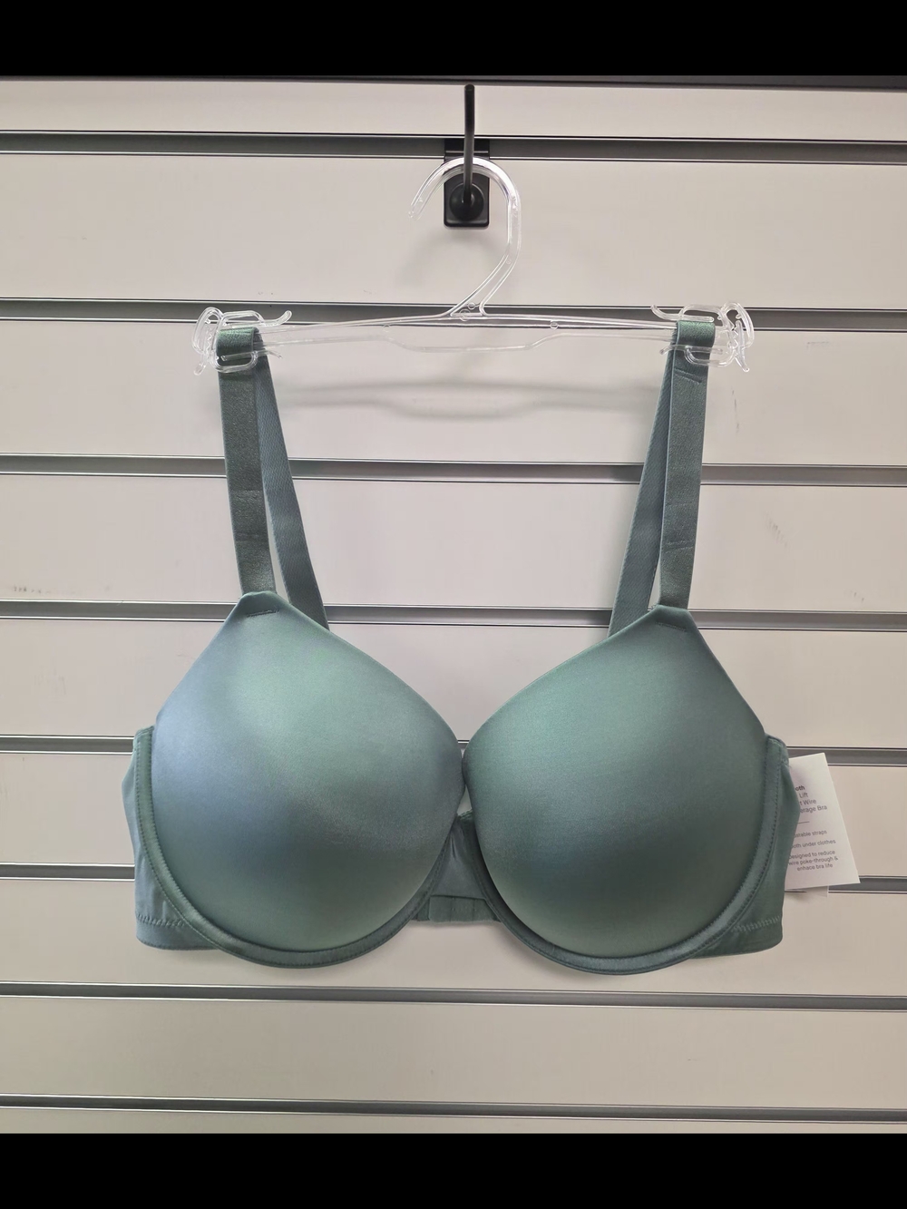 36DD Auden Smooth Molded Bra in Sage Green
